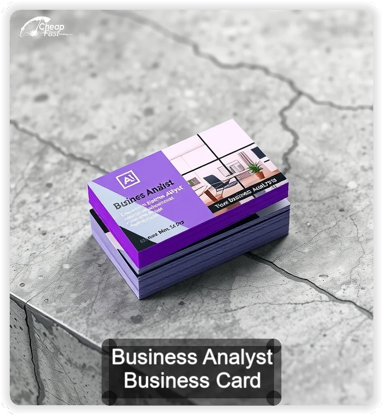 Business Analyst business card design sample