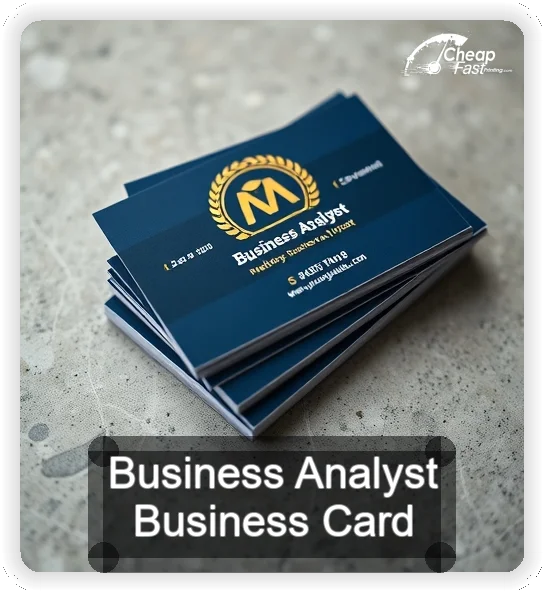 Business Analyst business card design sample