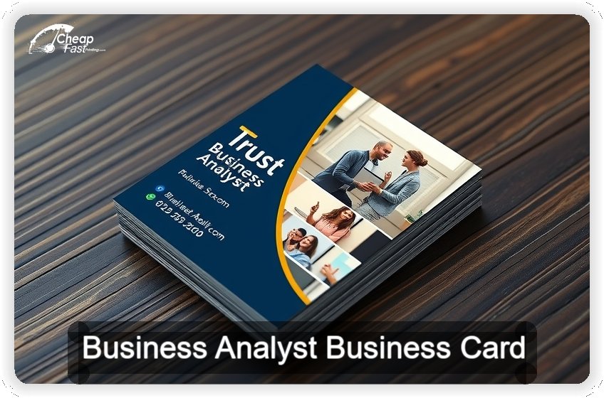 Business Analyst business card design sample