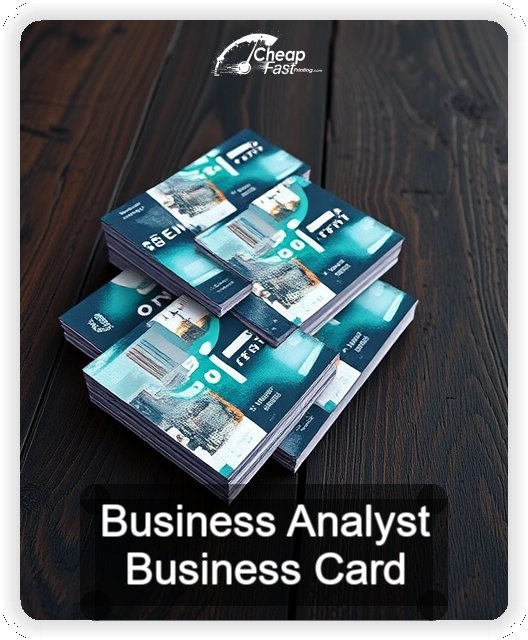 Business Analyst business card design sample