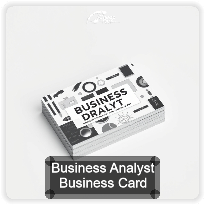 Business Analyst business card design sample