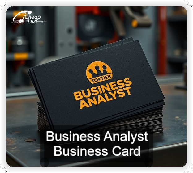 Business Analyst business card design sample