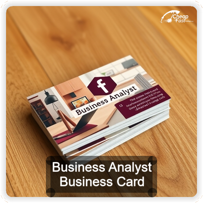 Business Analyst business card design sample