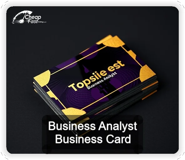 Business Analyst business card design sample