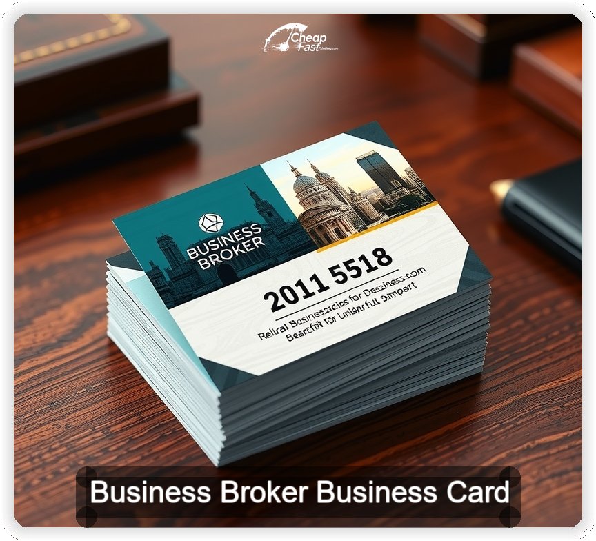 Business Broker business card design sample