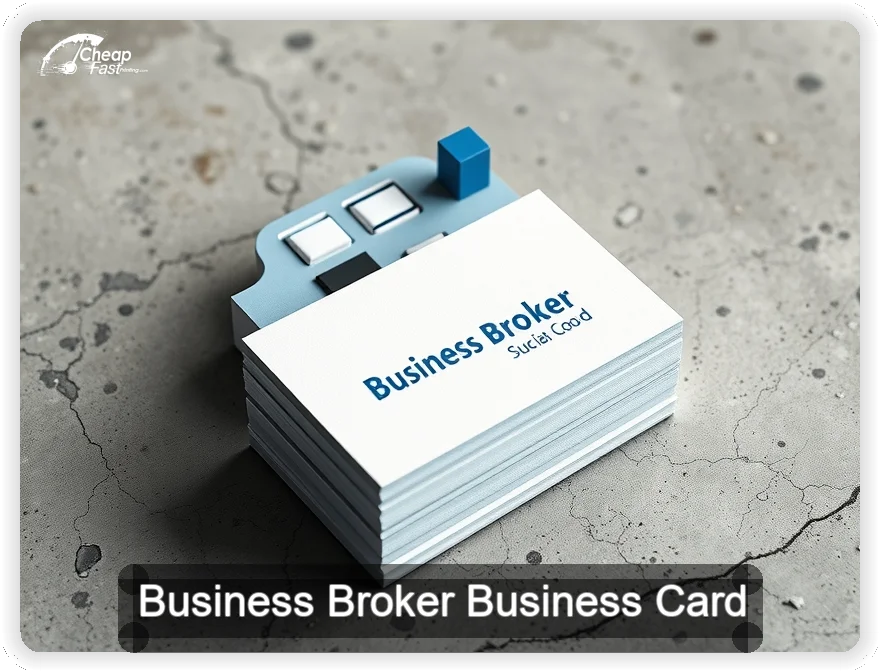 Business Broker business card design sample
