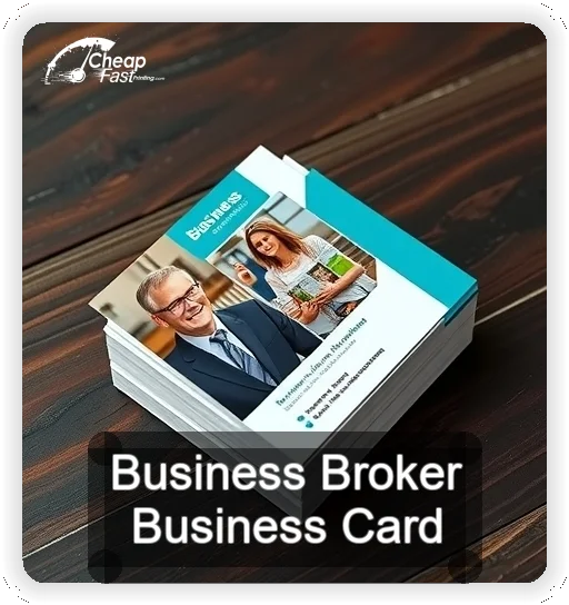Business Broker business card design sample