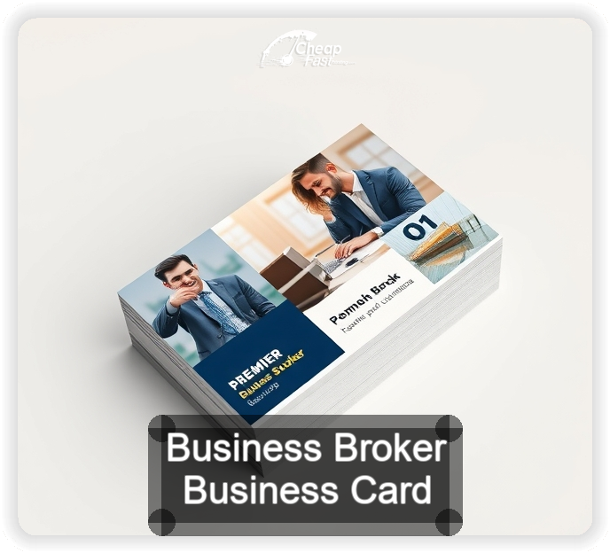 Business Broker business card design sample
