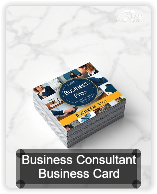 Business Consultant business card design sample