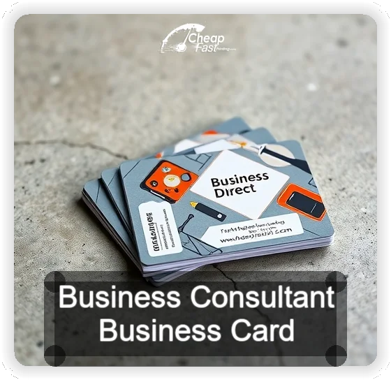 Business Consultant business card design sample