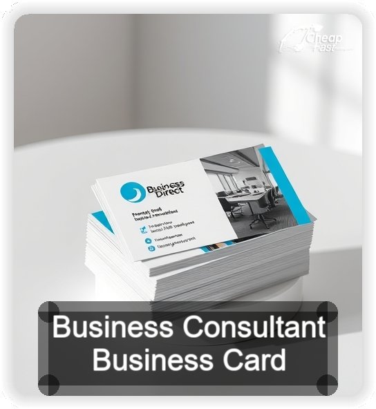 Business Consultant business card design sample