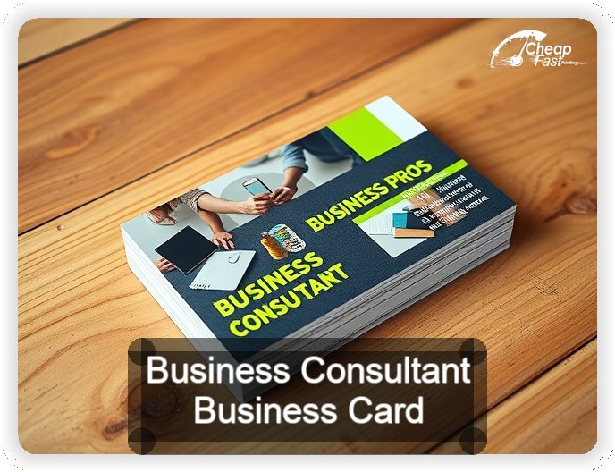 Business Consultant business card design sample