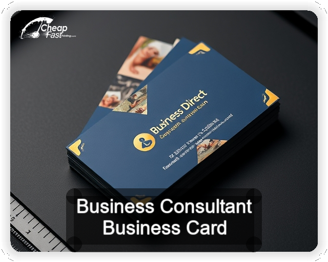 Business Consultant business card design sample