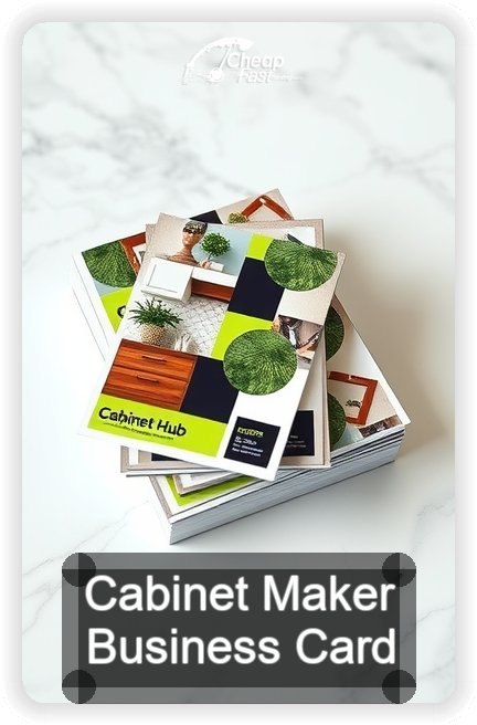 Cabinet Maker business card design sample