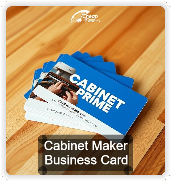 Cabinet Maker business card design sample