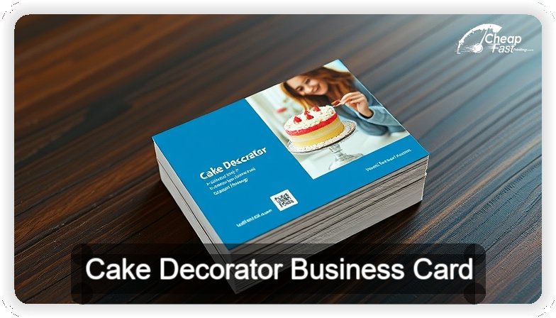 Cake Decorator business card design sample