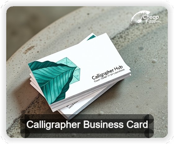 Calligrapher business card design sample