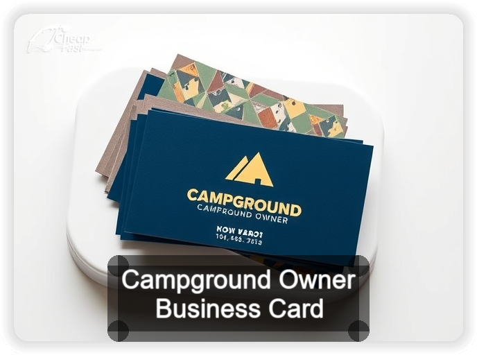 Campground Owner business card design sample