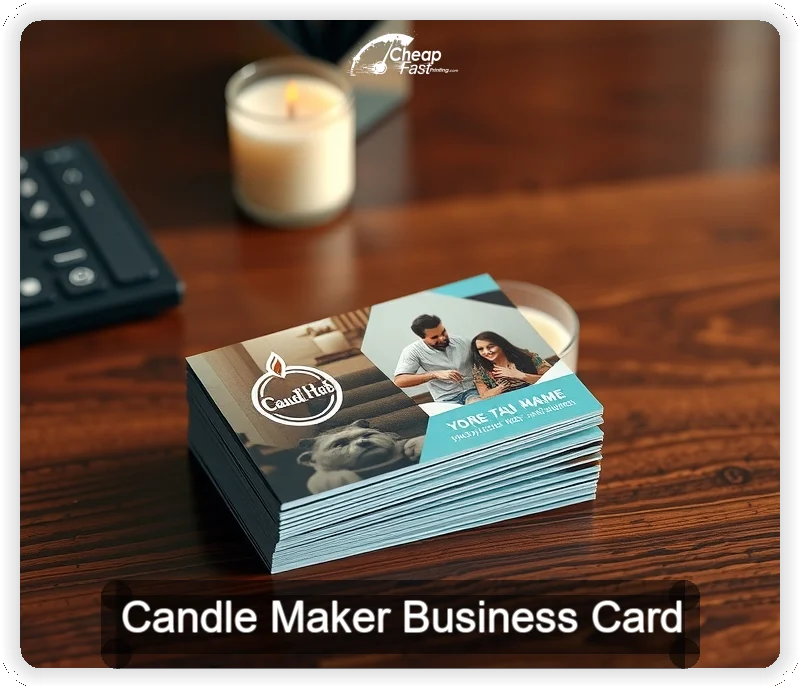 Candle Maker business card design sample