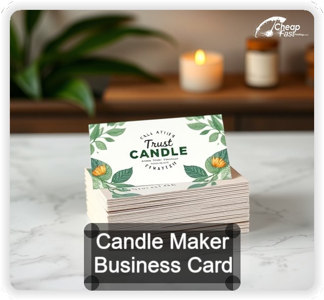 Candle Maker business card design sample