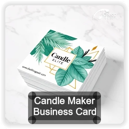 Candle Maker business card design sample