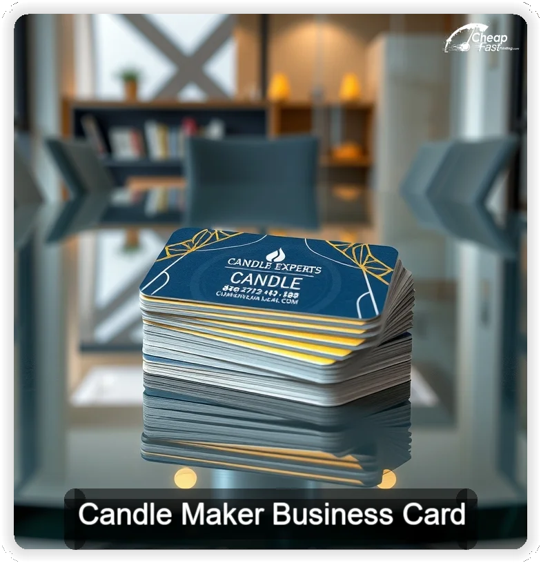 Candle Maker business card design sample