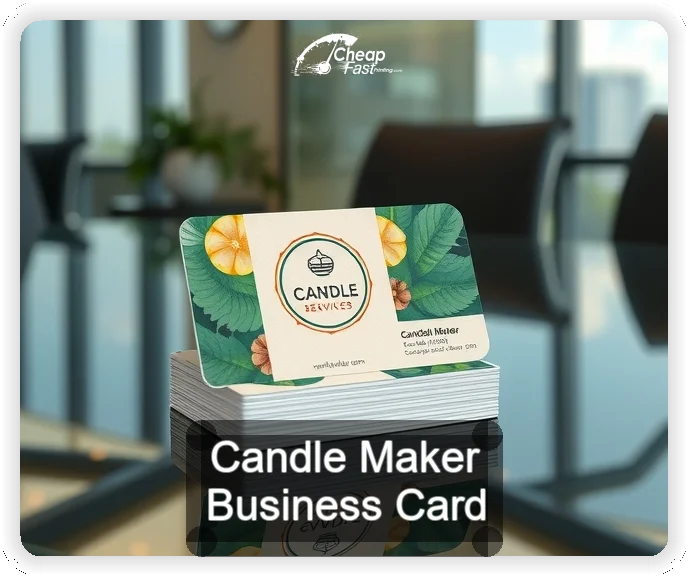 Candle Maker business card design sample