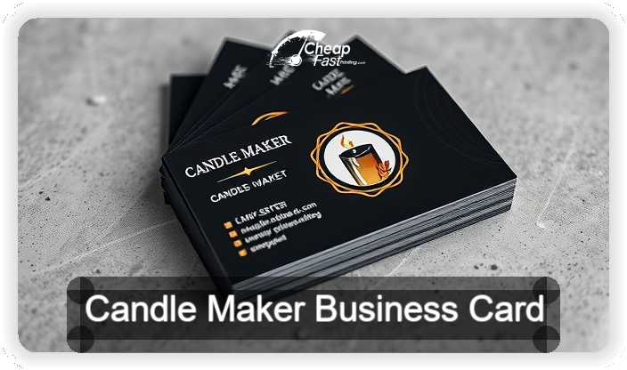 Candle Maker business card design sample