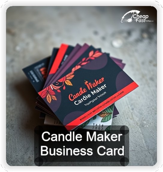 Candle Maker business card design sample