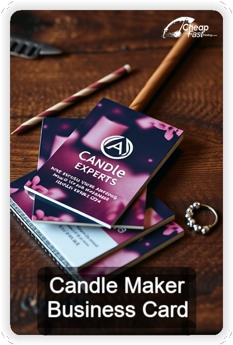 Candle Maker business card design sample