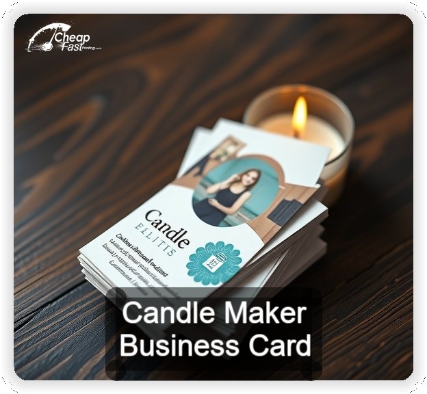 Candle Maker business card design sample