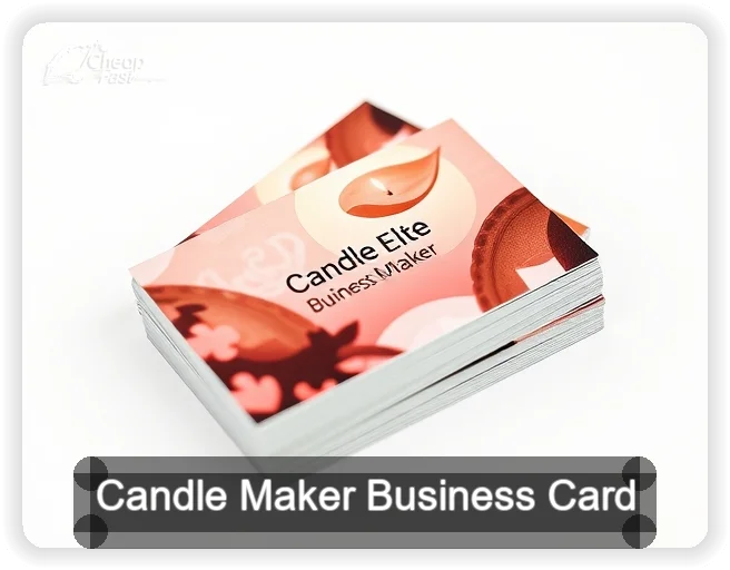 Candle Maker business card design sample