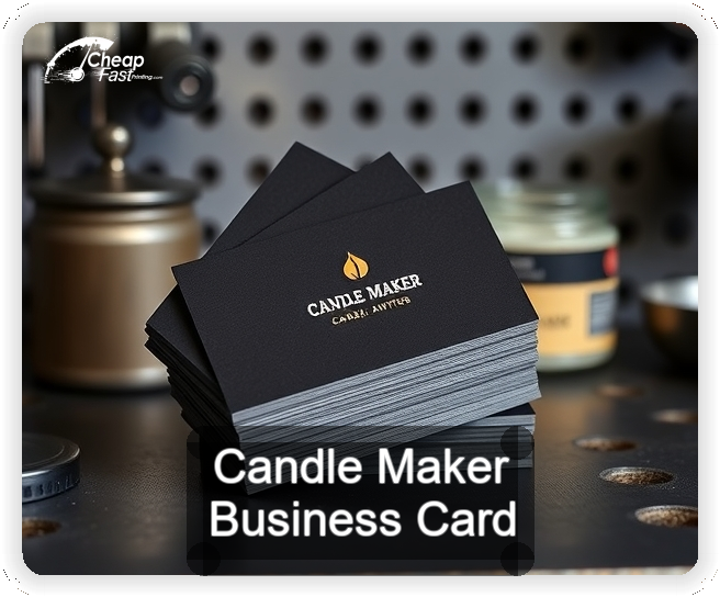 Candle Maker business card design sample