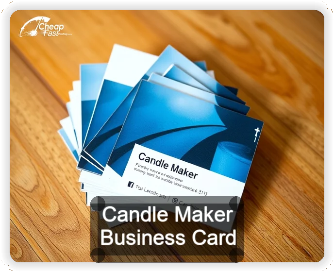 Candle Maker business card design sample
