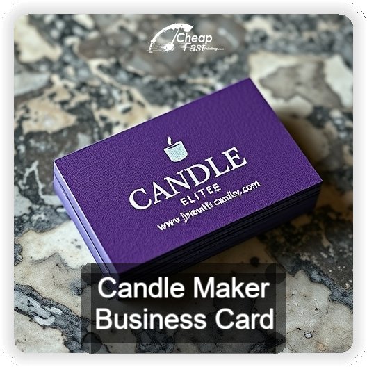 Candle Maker business card design sample