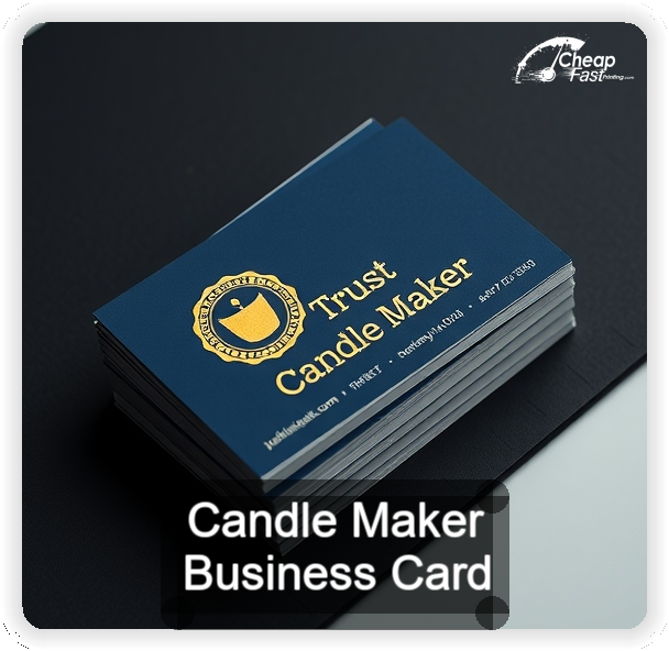 Candle Maker business card design sample