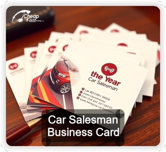 Car Salesman business card design sample