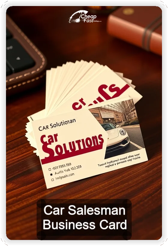 Car Salesman business card design sample