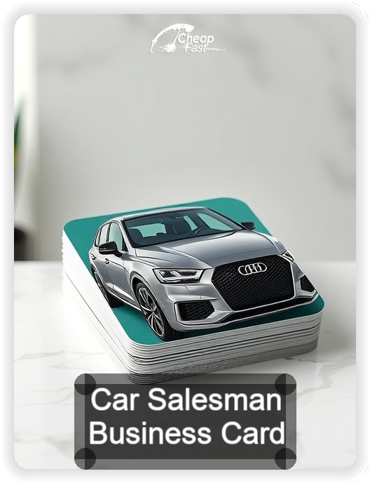 Car Salesman business card design sample