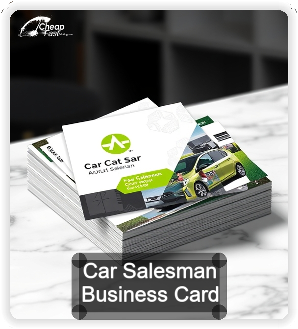 Car Salesman business card design sample