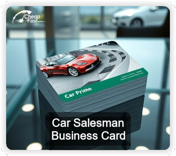 Car Salesman business card design sample