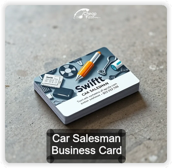 Car Salesman business card design sample