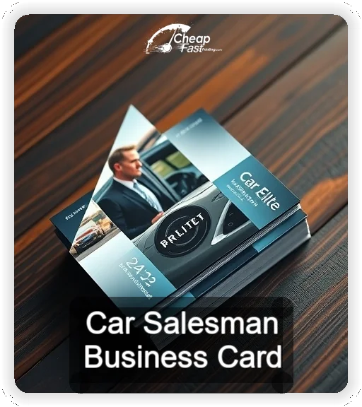 Car Salesman business card design sample