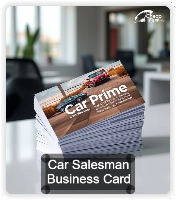Car Salesman business card design sample