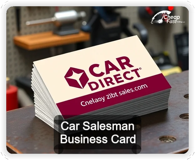Car Salesman business card design sample