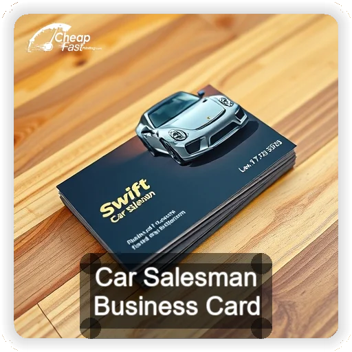 Car Salesman business card design sample