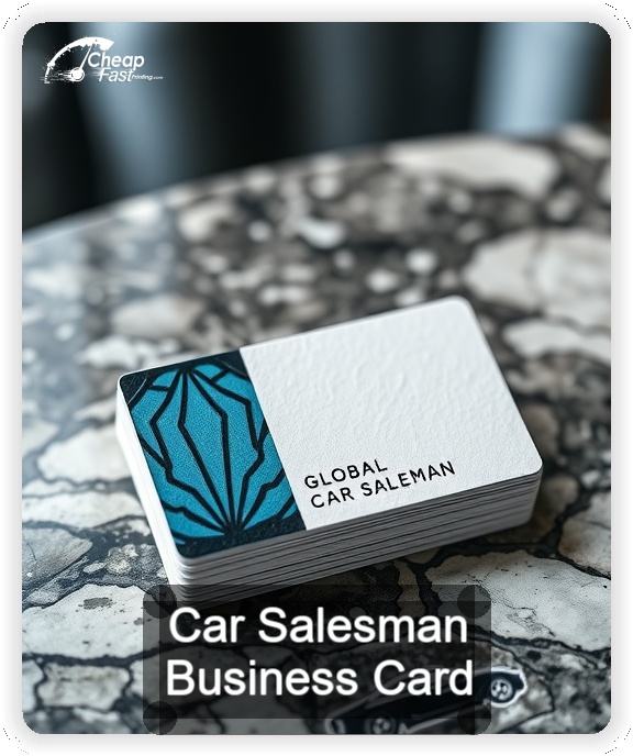 Car Salesman business card design sample