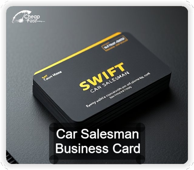 Car Salesman business card design sample