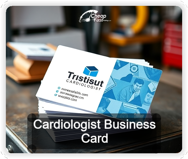 Cardiologist business card design sample
