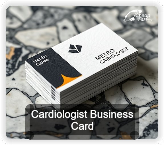 Cardiologist business card design sample